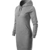 Sukienka damskie Snap P044208F ciemnoszary melanż