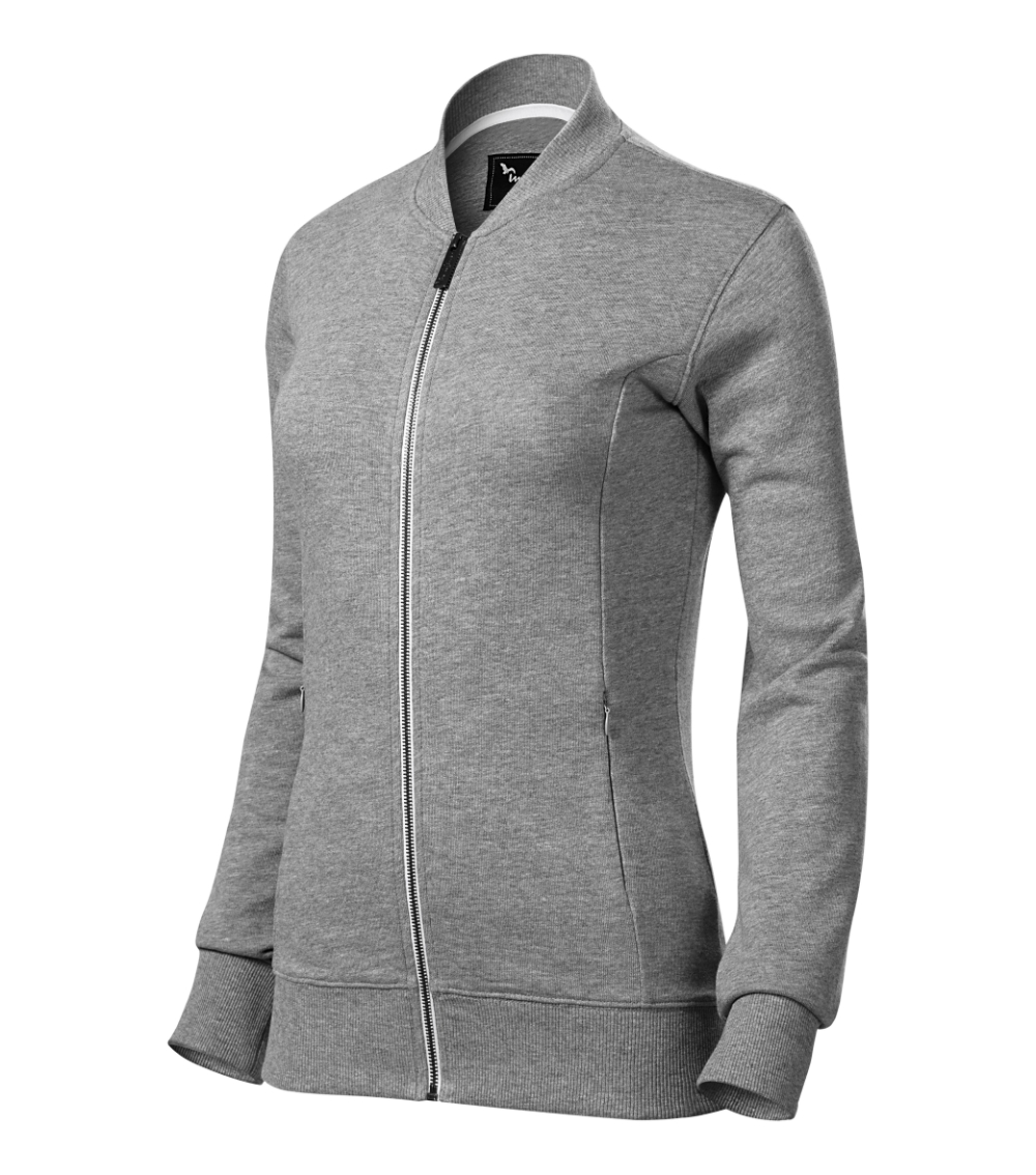 Bluza damska Bomber P029208F ciemnoszary melanż