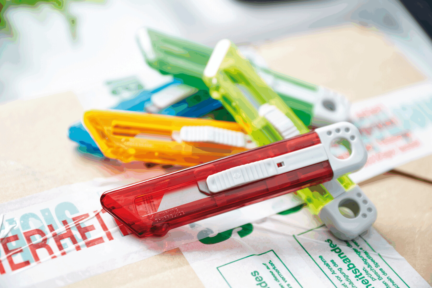 Nóż do cięcia SLIDE IT P005274I czerwony