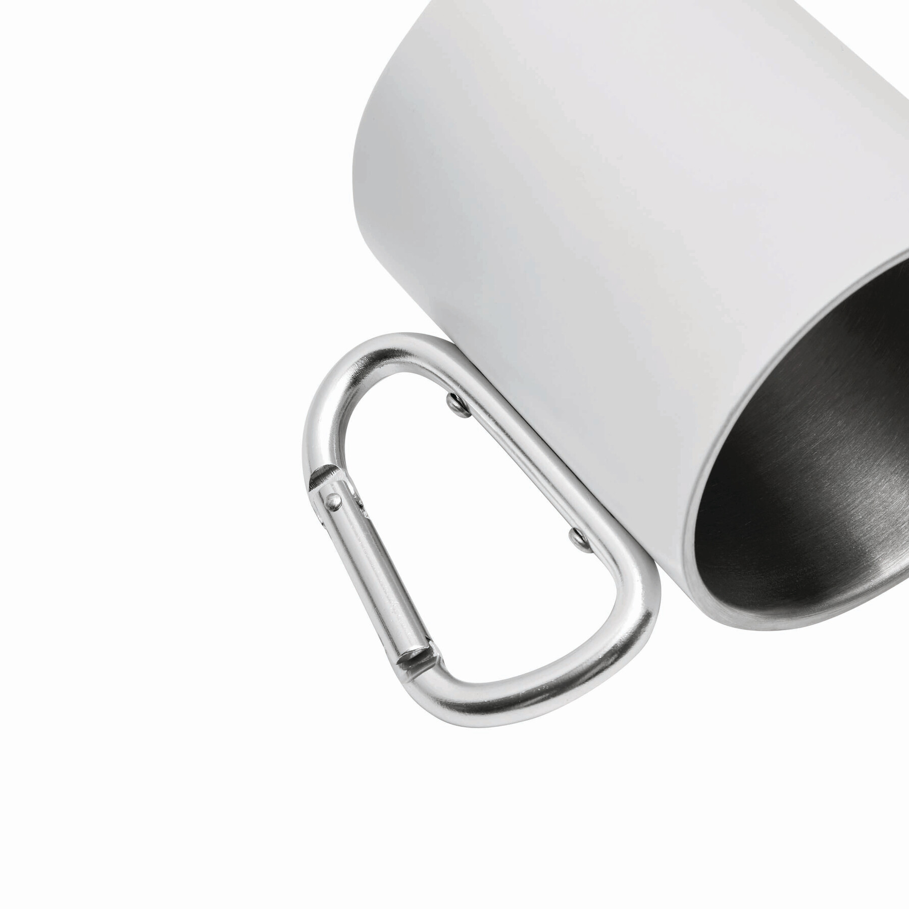 Kubek ze stali nierdzewnej DEEP VALLEY P054397I biały