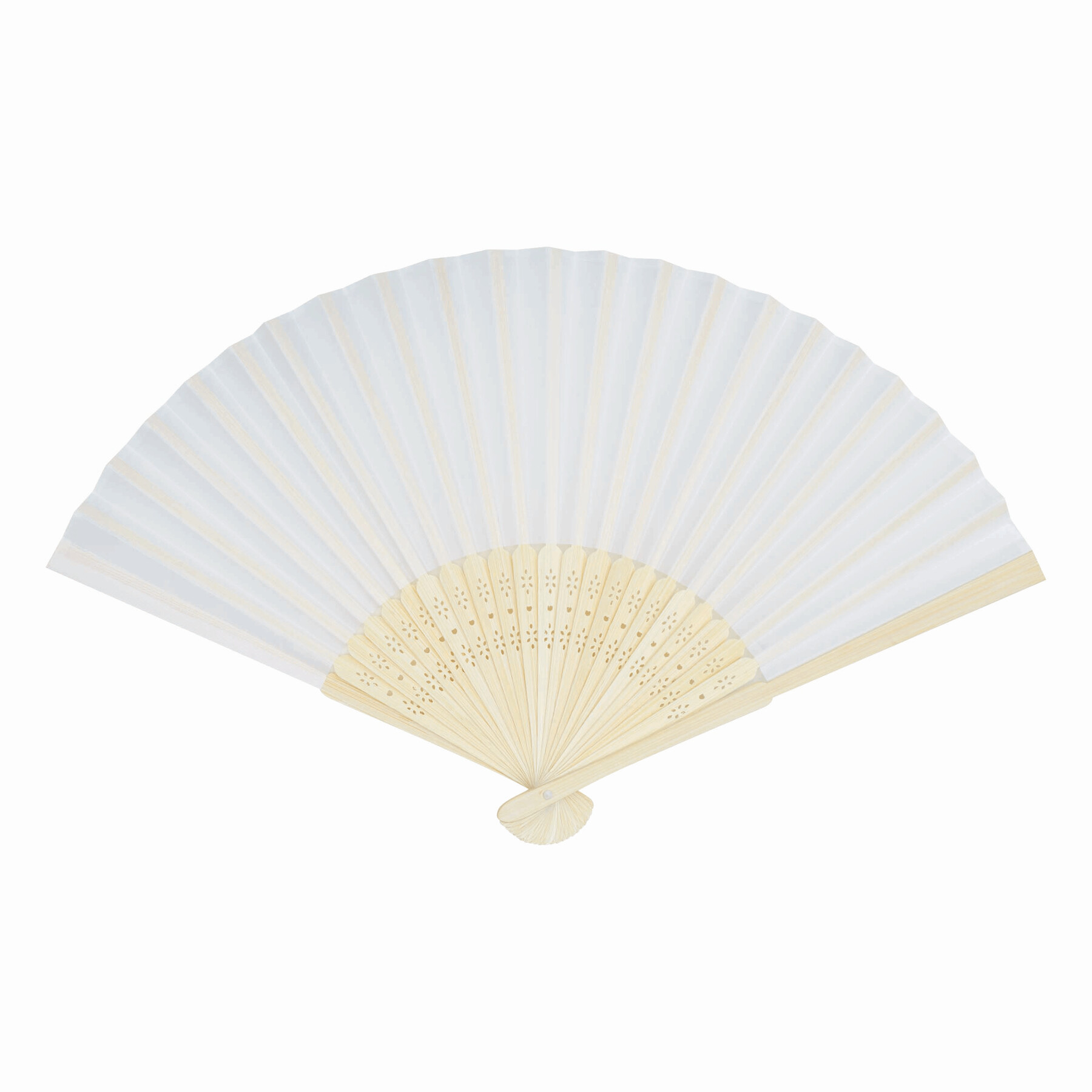 Składany wachlarz BAMBOO COOL P054444I biały