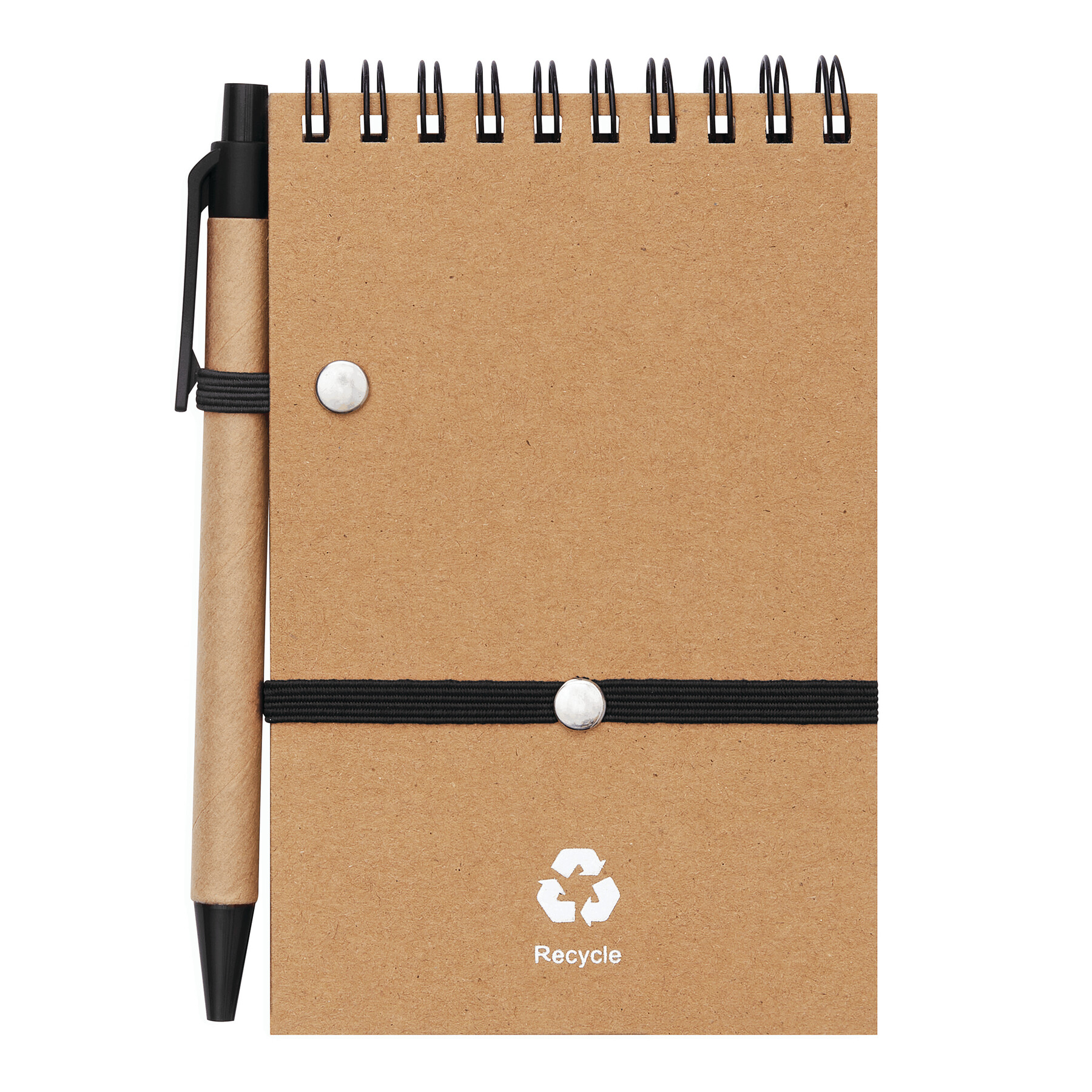 Ekologiczny kołonotatnik RECYCLE M P004362I czarny