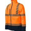 Softshell kurtka unisex HV Drop P042778F fluorescencyjny pomarańczowy