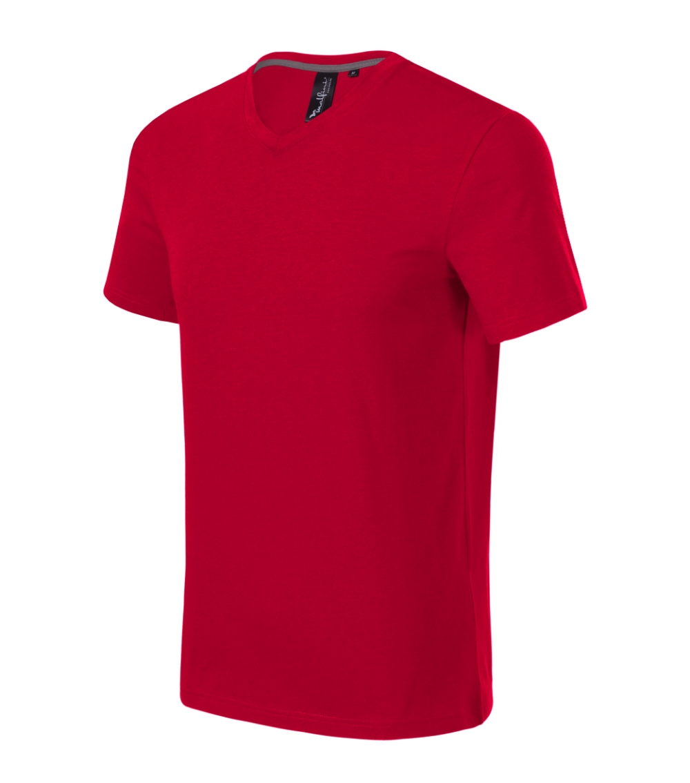 Koszulka męska Action V-neck P066700F formula red