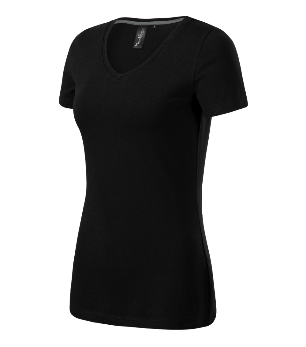 Koszulka damska Action V-neck P066730F czarny