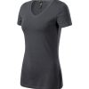 Koszulka damska Action V-neck P066730F light anthracite