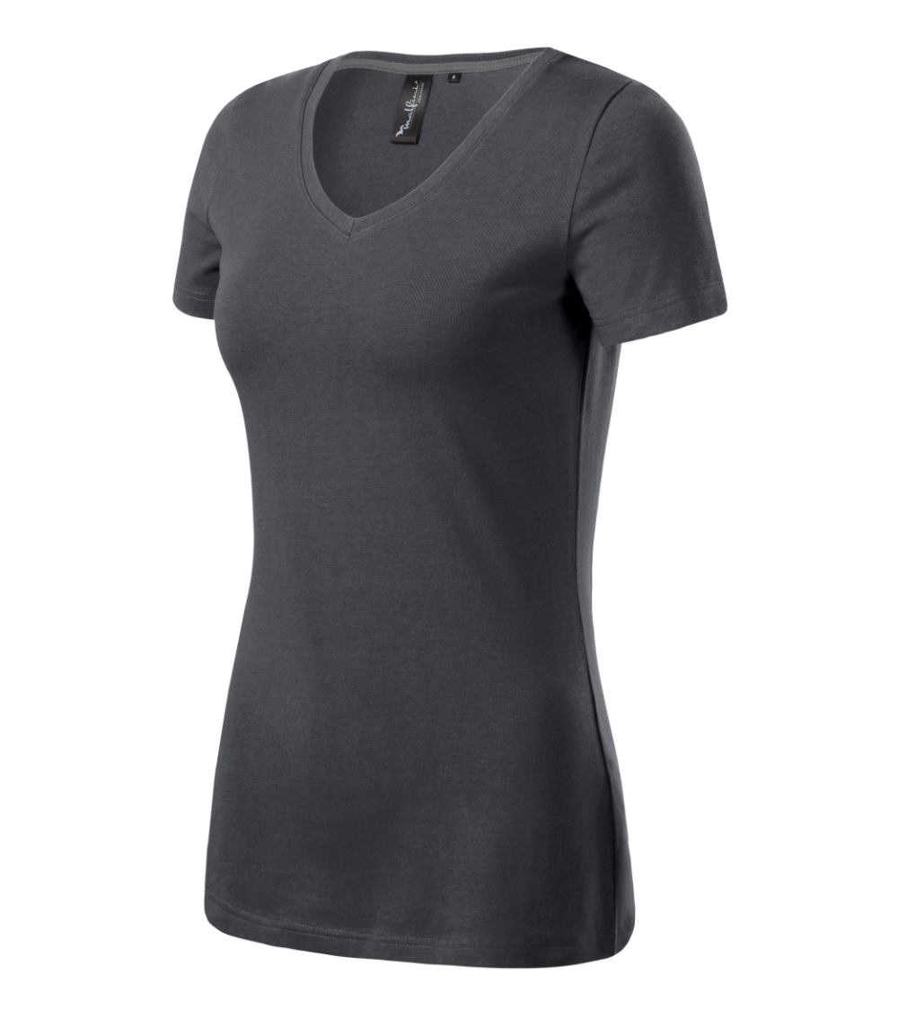 Koszulka damska Action V-neck P066730F light anthracite