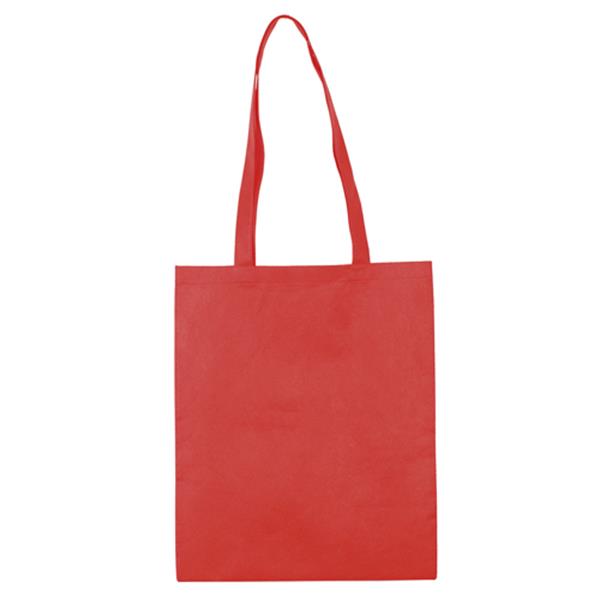 80g Torba z długim uchwytem z włókniny, szyta / Klya P090093P czerwony
