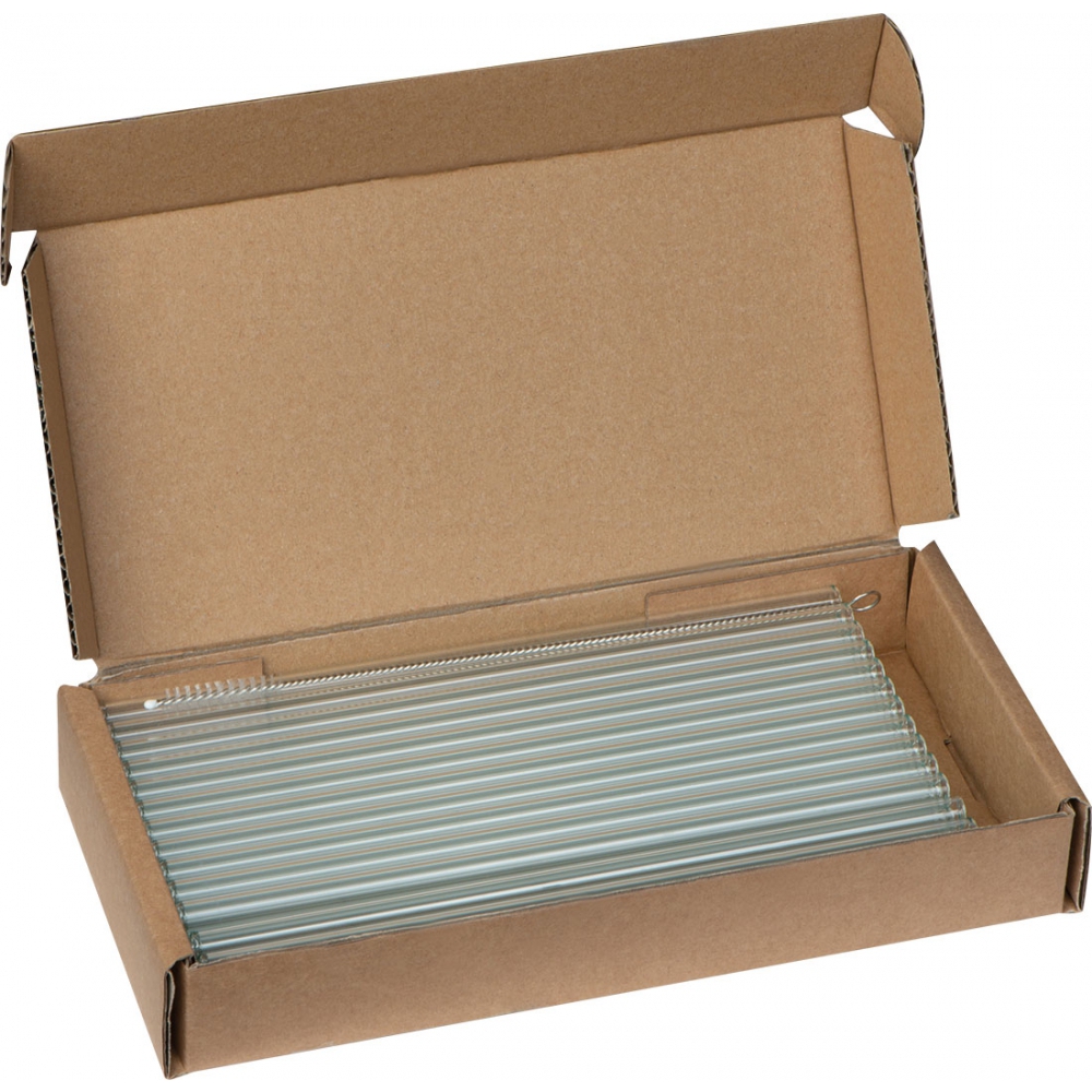 Słomka do napojów szklana 20 cm P086578K