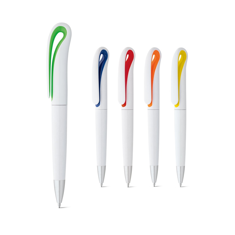 TOUCAN. Długopis z mechanizmem obrotowym i klipsem P035561S ST-91396-W