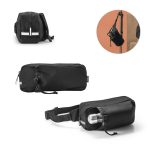 DELFOS POUCH. Torba biodrowa z 300D poliestru pochodzącego i 600D poliestru pochodzącego z elementami odblaskowymi P046514S