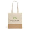 MERCAT. Torba ze 100% bawełny (160 g/m²) z detalami z imitacji juty P036345S