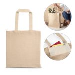 PADOVA. Torba z juco (275 g/m²) z wewnętrzną kieszenią ze 100% bawełny (120 g/m²) P041112S