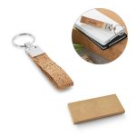 CORKS. Brelok wykonany z korka i metalu P036529S