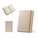 DICKINSON. Notatnik A5 w twardej oprawie wykonany z papieru z trzciny cukrowej (80% trzciny cukrowej) z kartkami w linie P083118S