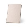ORGANIC RIGID. Notatnik A5 z twardą okładką wykonaną z organicznej masy, z rośliny zwanej "trawą słoniową" (80%) P046577S