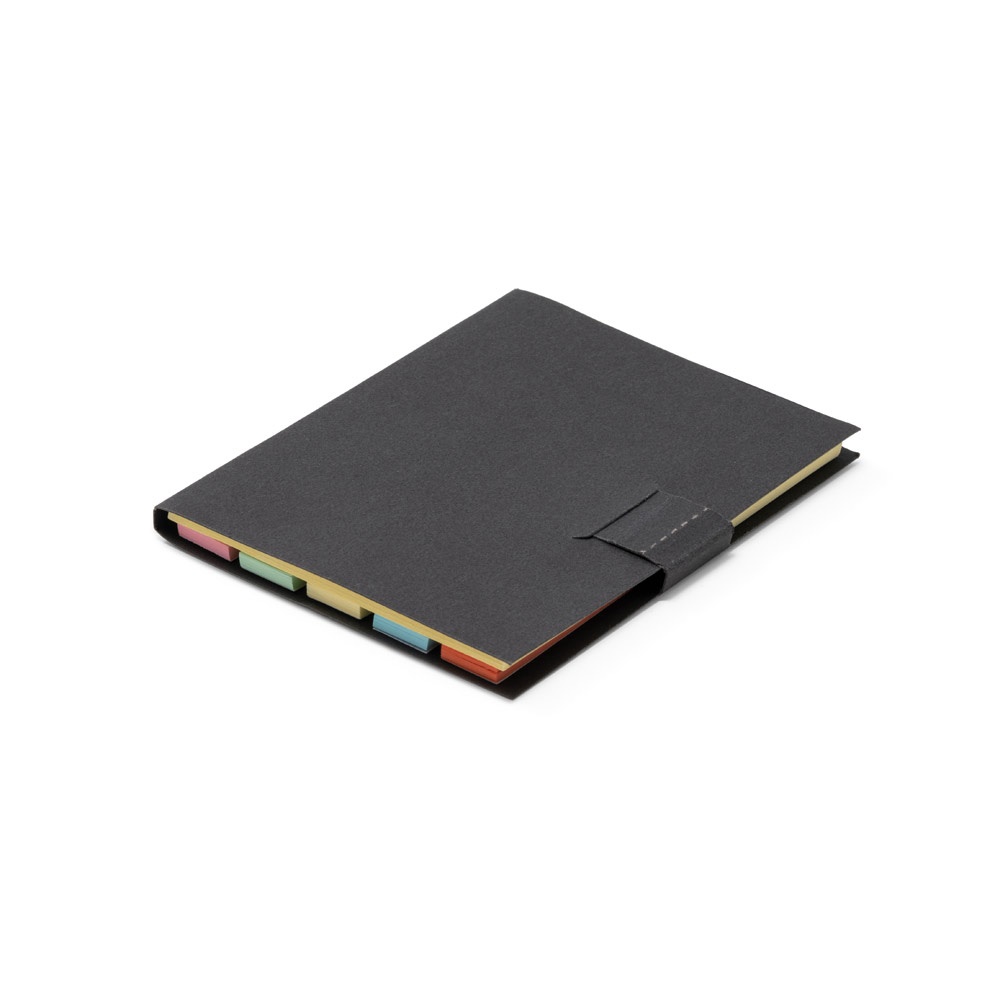 LEWIS. Karteczki samoprzylepne, zawiera 7 zestawów P036697S czarny