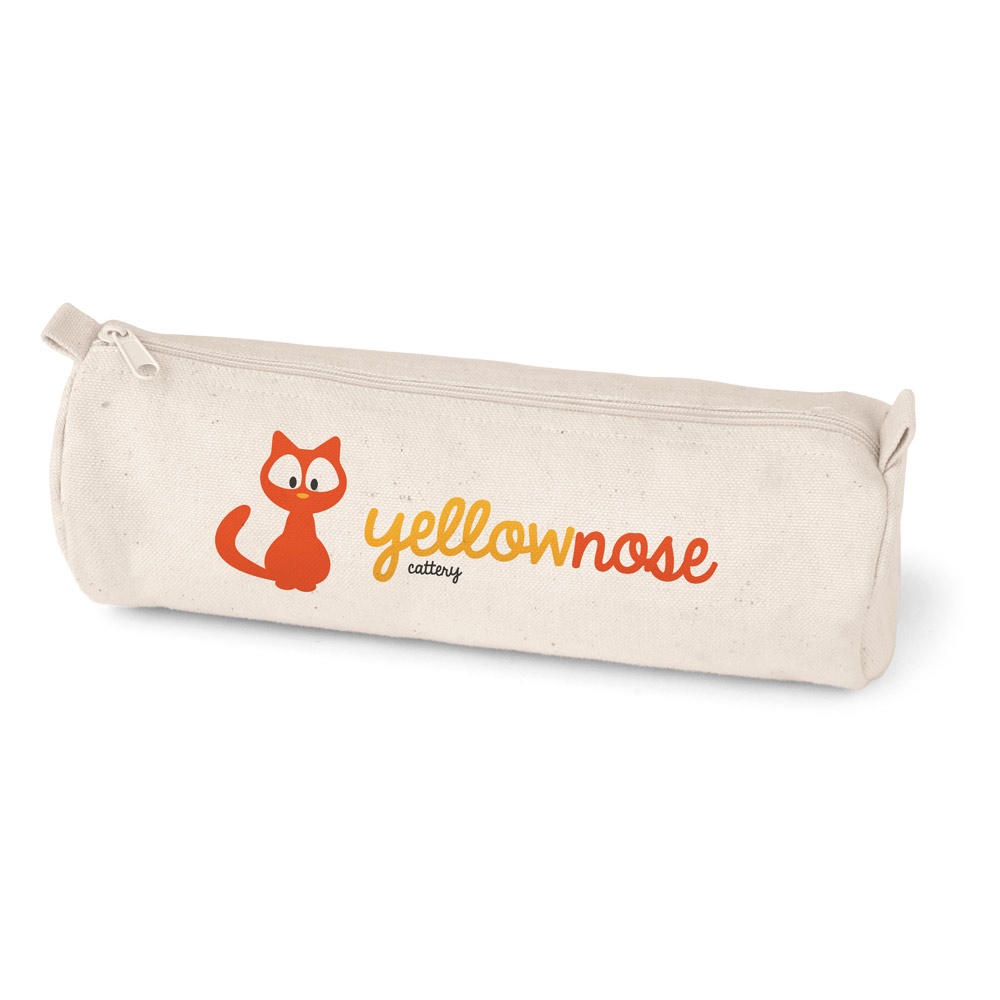 SCHOOLI. 100% płótno bawełniane piórnik (290 g/m²), o cylindrycznym kształcie P036794S