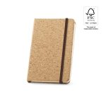 HAWKINS. Kieszonkowy notatnik korkowy z gładkimi stronami, z certyfikowanego materiału FSC™ i innych certyfikowanych materiałów P083133S