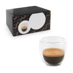 EXPRESSO. Izotermiczny szklany zestaw kawowy z 2 szklankami P036970S