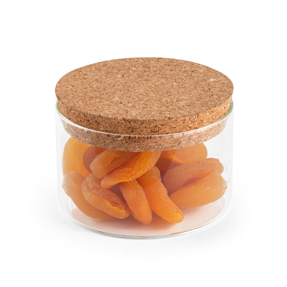 SPICE 380. Butelka z borokrzemianowego szkła z korkową pokrywką 380 ml P043823S