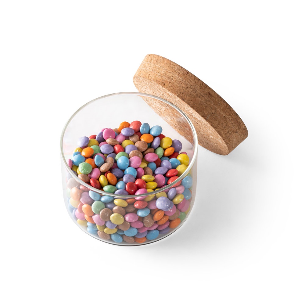 SPICE 380. Butelka z borokrzemianowego szkła z korkową pokrywką 380 ml P043823S