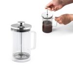 JENSON. Ekspres do kawy ze szkła borokrzemowego i stali nierdzewnej 600 ml P043826S