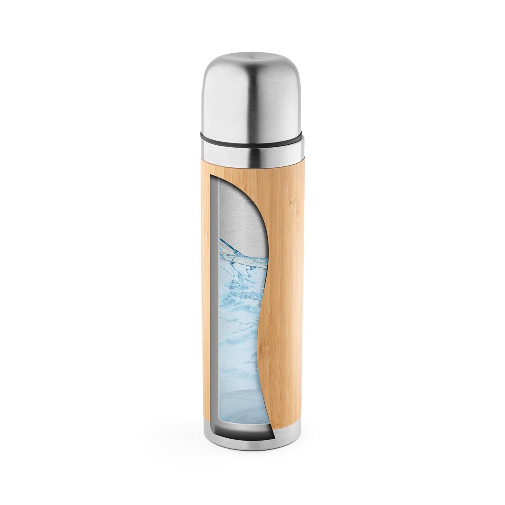 CEYLON. Termos z bambusa i stali nierdzewnej 450 ml P043848S