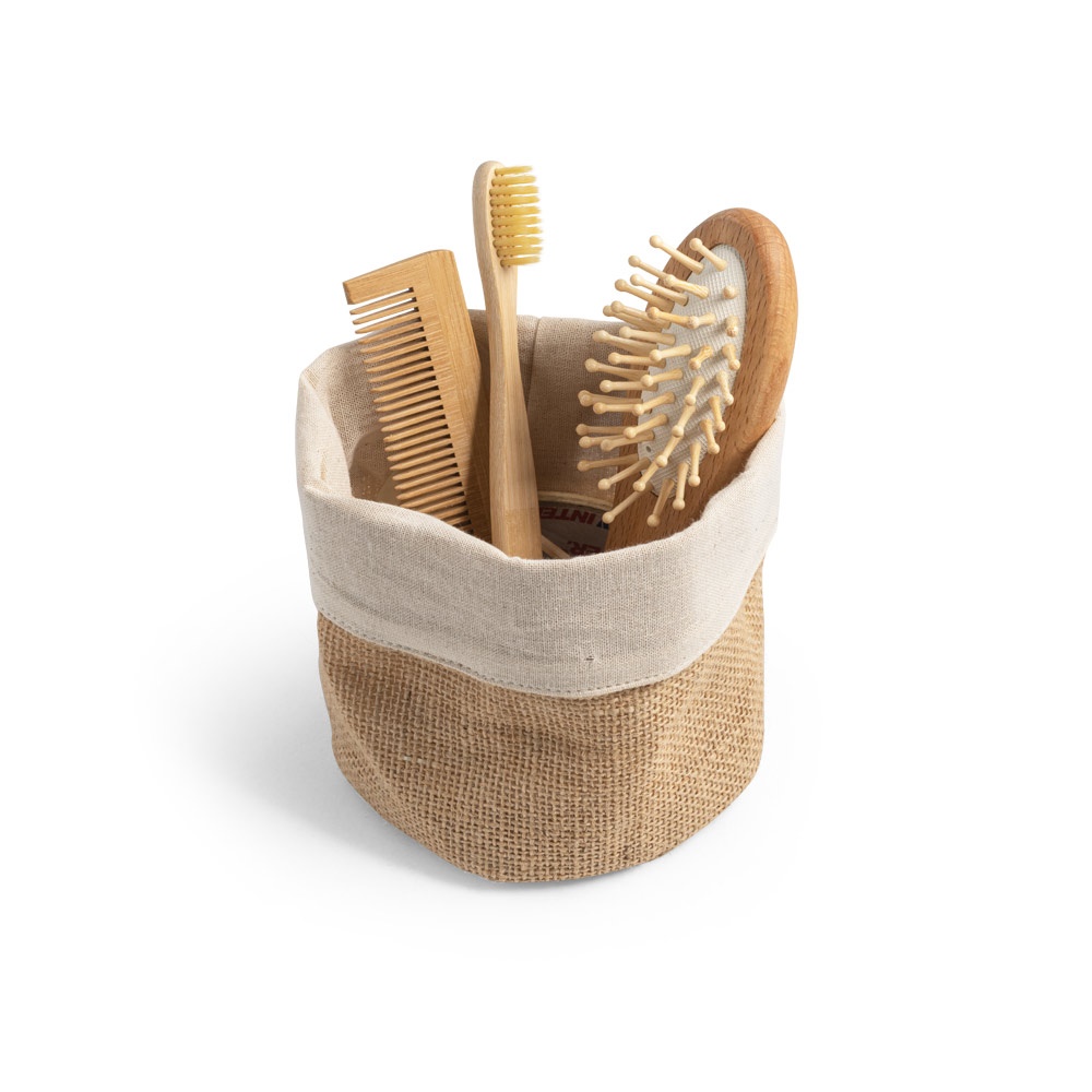 DUCASSE. Wielofunkcyjna torba z juty (260g/m²) i bawełny (120g/m²) P046633S