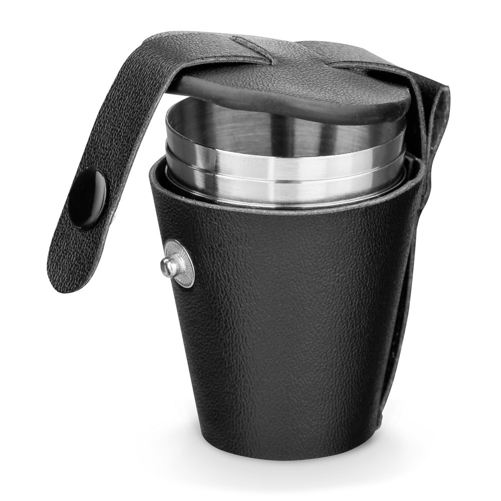 HIMALAYAS. Zestaw 4 kubków ze stali nierdzewnej 25 ml P037372S