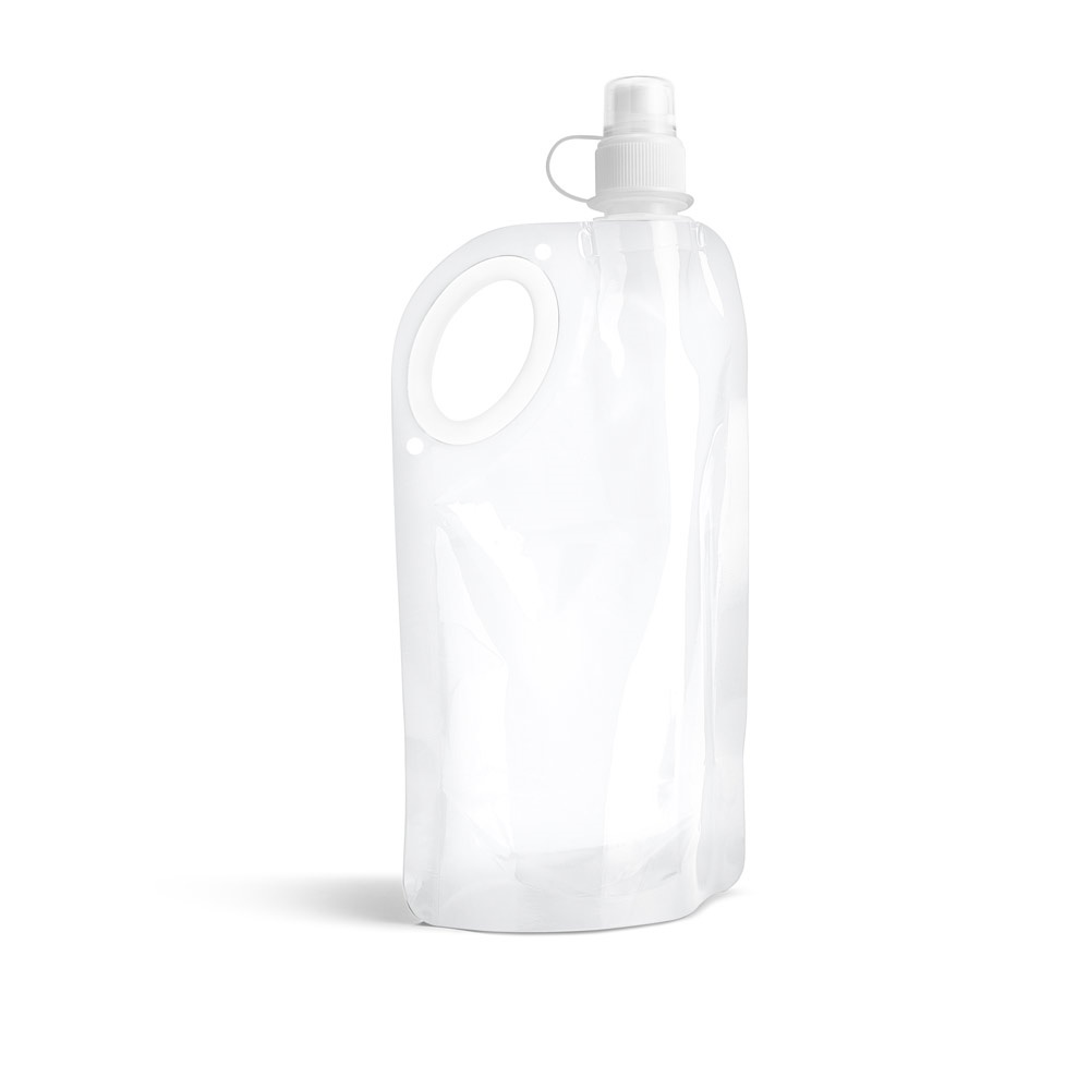 HIKE. Składana butelka z PET, PA i PE 750 ml P037403S biały