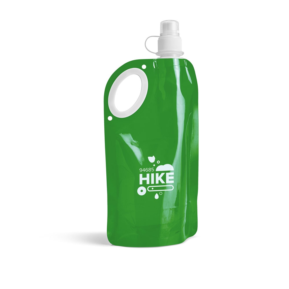 HIKE. Składana butelka z PET, PA i PE 750 ml P037403S zielony
