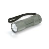 FLASHY. Aluminiowa latarka z 9 diodami LED P037433S stalowy