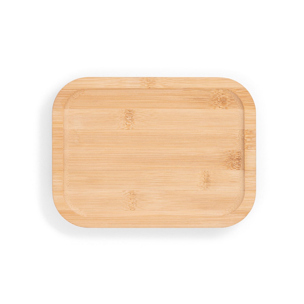 PORTOBELLO. Lunch Box. Hermetyczne pudełko ze szkła borokrzemowego z bambusową pokrywką 1000 ml P037515S