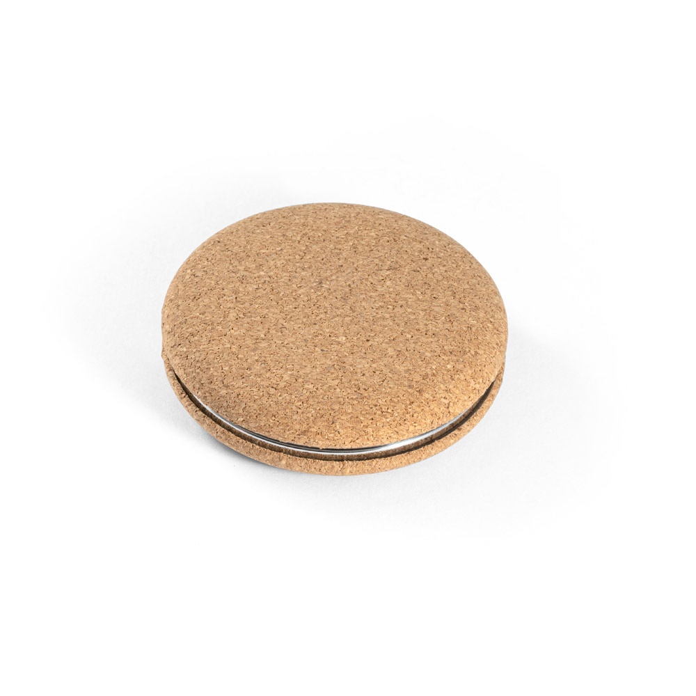 TILBURY. Podwójne korkowe lusterko do torebki P041212S