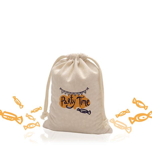 95g 100% Mały worek bawełniany ściągany sznurkiem / Cottoncord Small P090253P