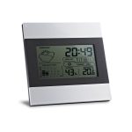 DENE. Biurkowa stacja pogodowa z ekranem LCD z aluminium i ABS P037675S