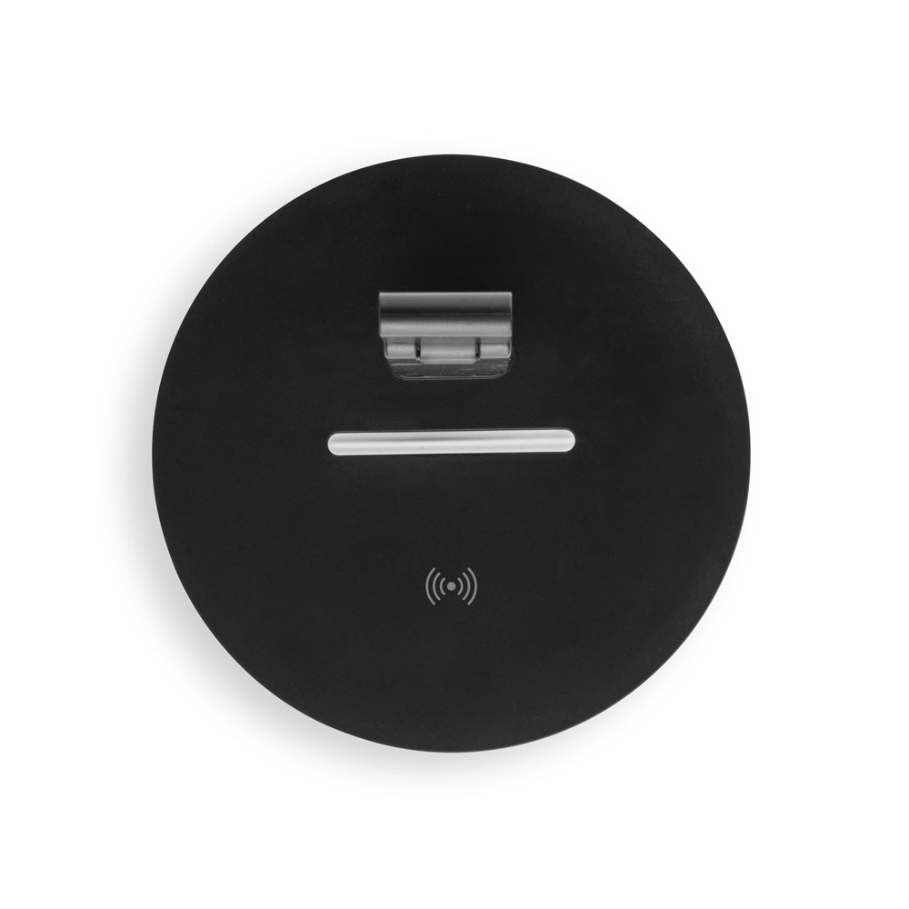 GERST. Stojak na słuchawki z ABS z wbudowaną ładowarką bezprzewodową P041224S