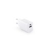 WEGENER. Zasilacz z portem USB-A 18W i USB-C 20W wykonany w ABS pochodzącego z recyklingu (100% rABS) P097611S