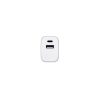 WEGENER. Zasilacz z portem USB-A 18W i USB-C 20W wykonany w ABS pochodzącego z recyklingu (100% rABS) P097611S