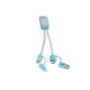 BERNERS. Superszybki kabel USB 6 w 1 wykonany w przetworzonego PET (100% rPET) P097615S