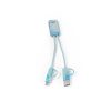 BERNERS. Superszybki kabel USB 6 w 1 wykonany w przetworzonego PET (100% rPET) P097615S