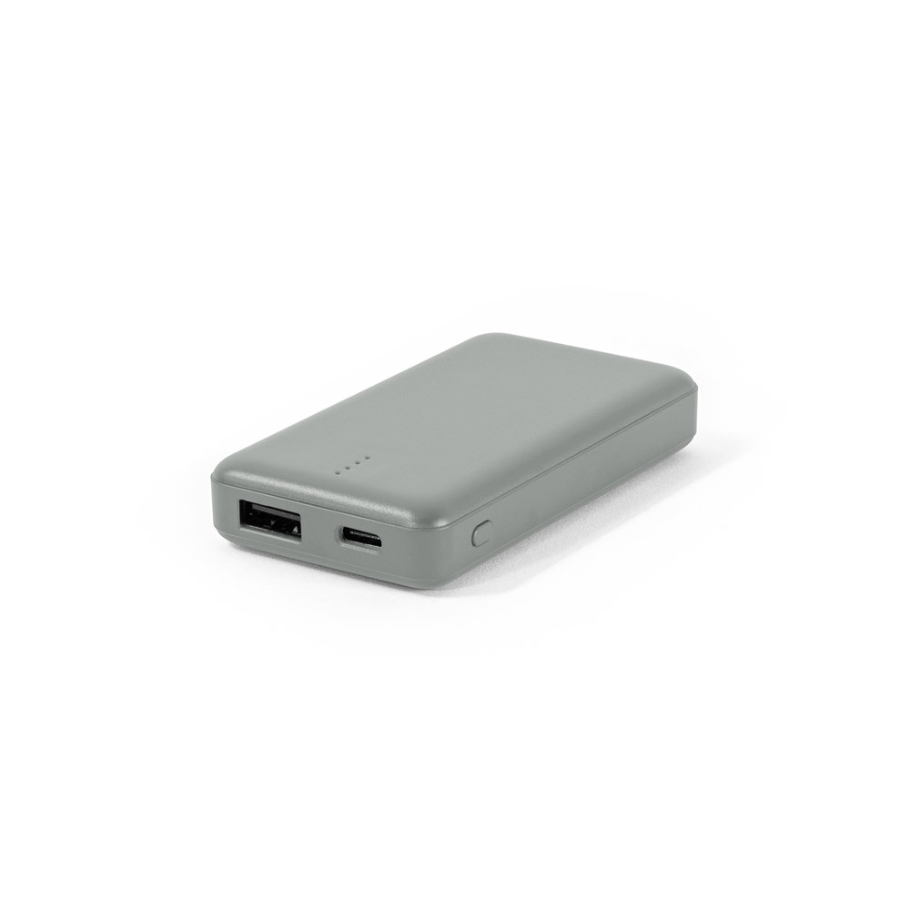 SHERYL. Power bank 4.000 mAh w ABS pochodzącego z recyklingu (100% rABS) P097617S szary