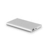 MARCET. Power bank slim 4'000 mAh z aluminium z recyklingu (100% rAL) i ABS z recyklingu (100% rABS) P037774S satynowy srebrny MARCET. Power bank slim 4'000 mAh z aluminium z recyklingu (100% rAL) i ABS z recyklingu (100% rABS) P037774S satynowy srebrny