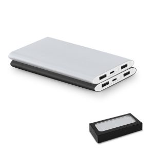 NOBEL. Power bank 7.200 mAh z aluminium pochodzącego z recyklingu (100% z rAL) P037780S ST-97351-W