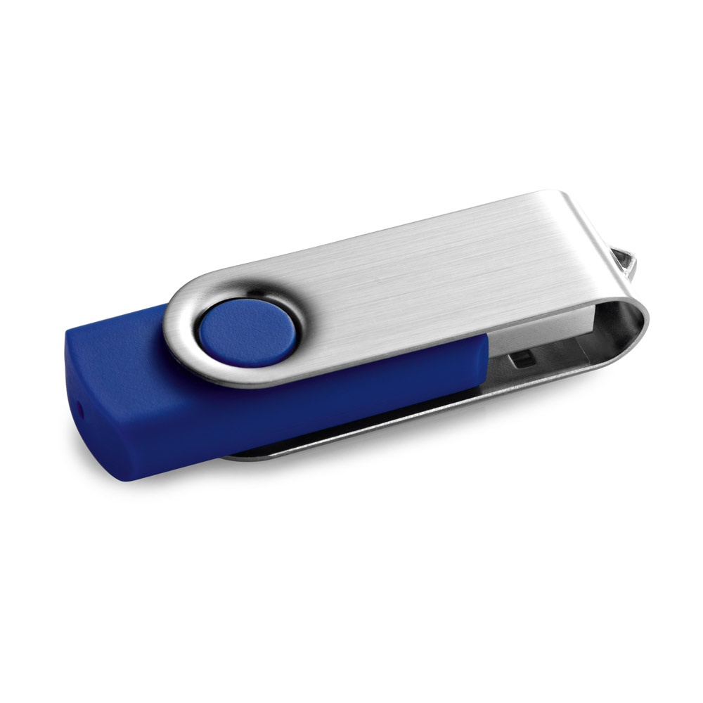 CLAUDIUS 16GB. Pamięć flash USB 16 GB z metalowym klipsem P037827S szafirowy