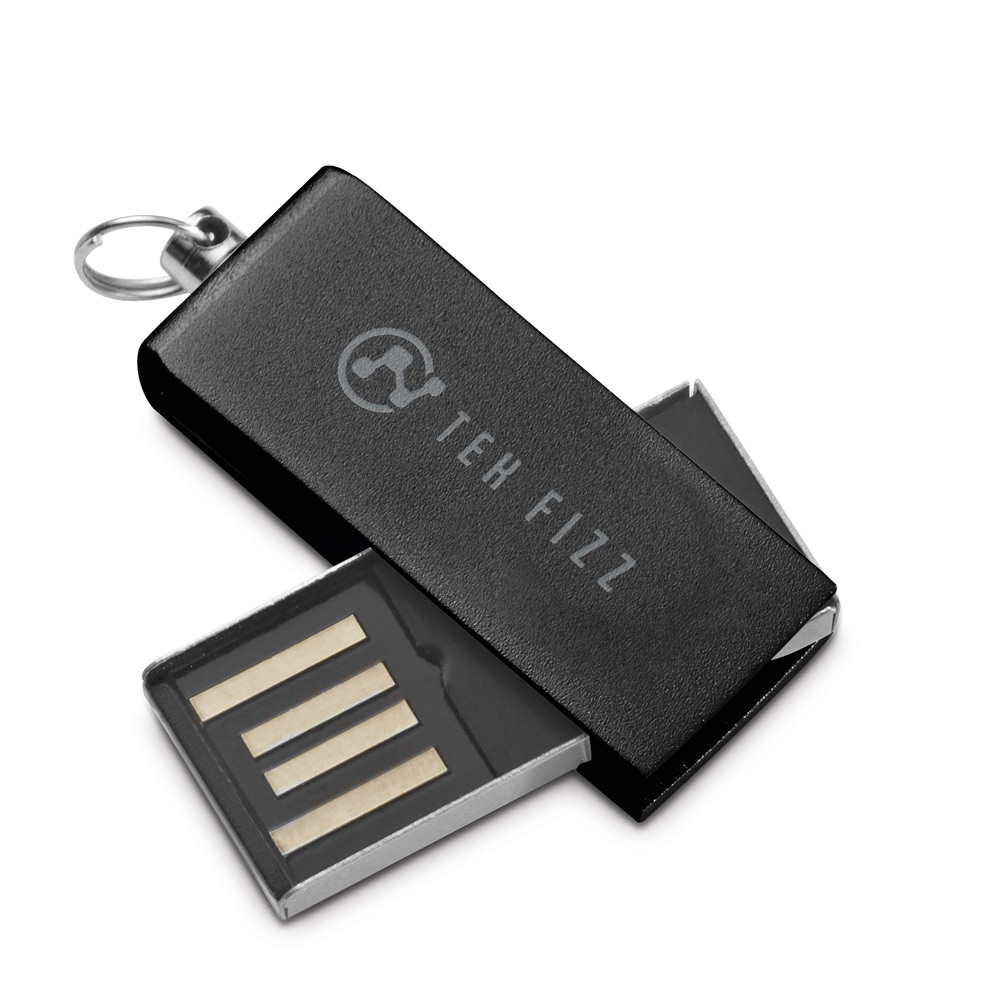 SIMON 8GB. Mini-pendrive 8 GB UDP z aluminium P037832S czarny