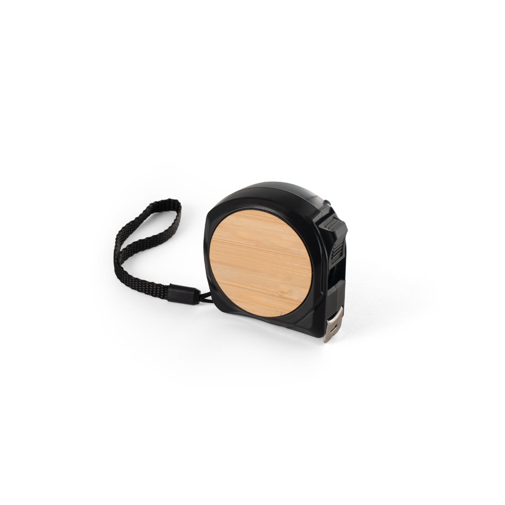 ODENSE V. Taśma o długości 5 metrów wykonana z ABS pochodzącego z recyklingu (100% rABS) i bambusa P054230S