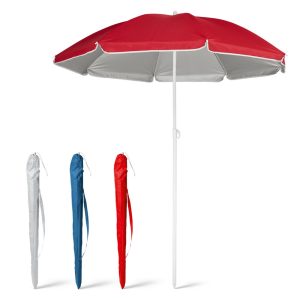 PARANA. Odchylany parasol plażowy 210T ze srebrną podszewką P038055S ST-98320-W