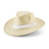 EDWARD RIB. Natural straw hat with sublimated ribbon P046744S
